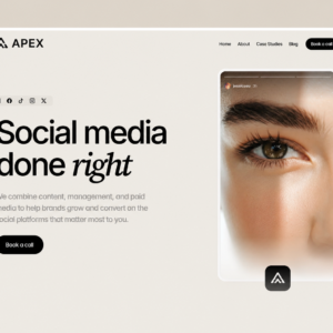 APEX – Premium Social Media Marketing Elementor Template